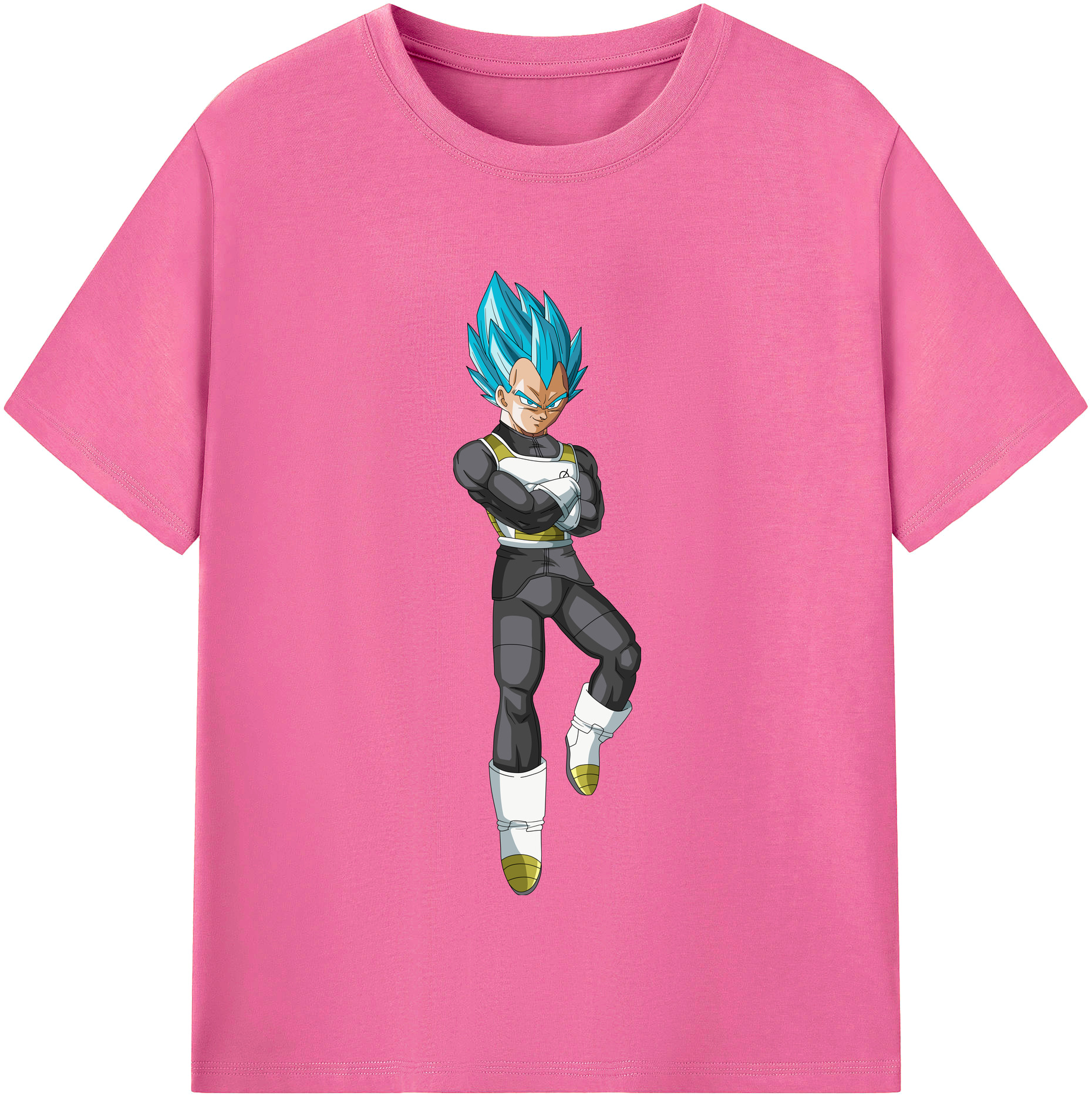 （画像用） ドラゴンボール ベジータ四世（Bejīta Yonsei）DRAGON BALL Vegeta IV レディースカジュアルプリントTシャツ（綿100％）